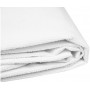 WHITE ADJUSTABLE TERRY STRETCHER SHEET
