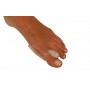 BUNION PROTECTOR WITH REEL-SHAPED GEL TOE SPREADER